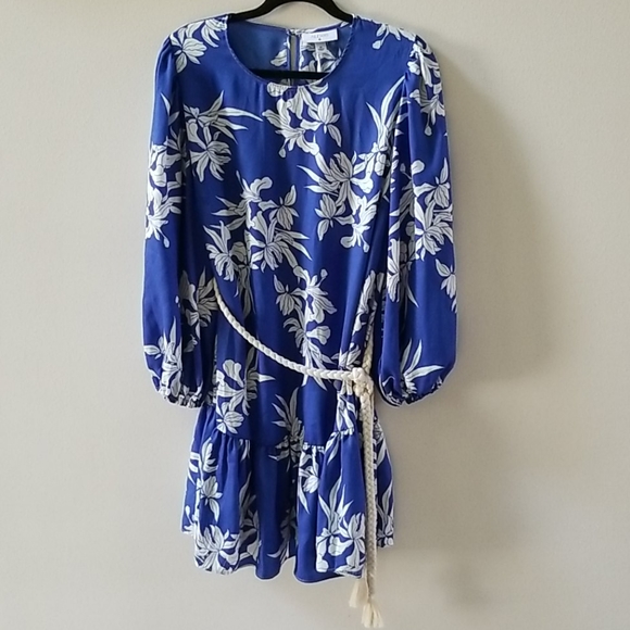 Alexis x Target Floral Long-Sleeve Rope Belt Tiered Dress - Picture 3 of 7
